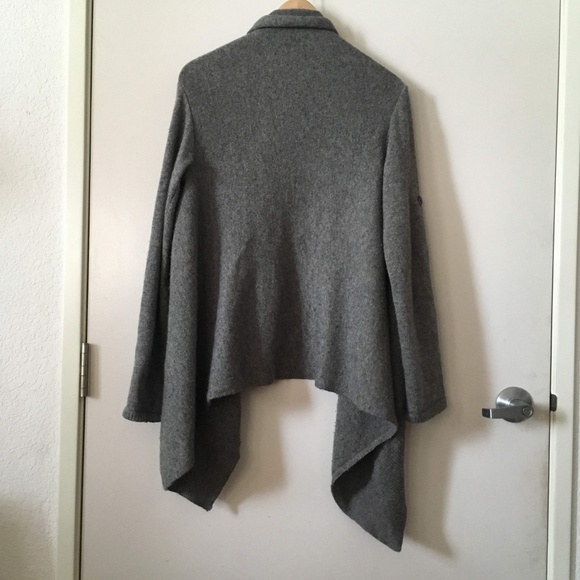 Ann Taylor Wool Blend Slouchy Shawl Cardigan - Picture 3 of 7